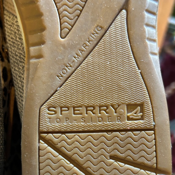 Sperry Tan and Brown Leopard Lace-Up Boots - Picture 2 of 9